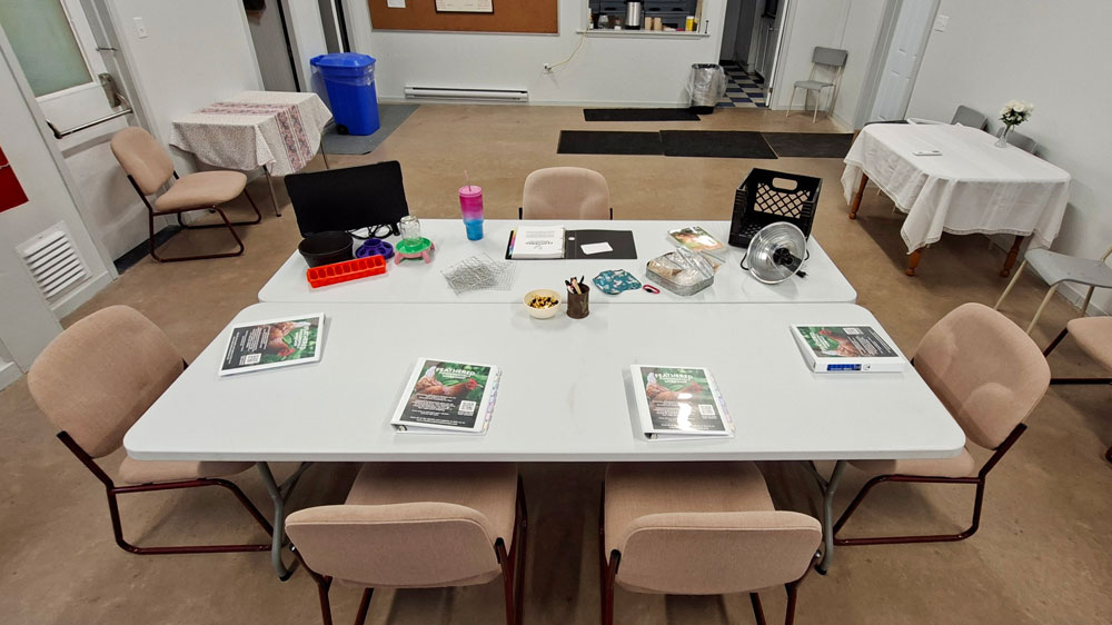 Workshop Table Setup